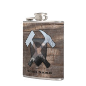 地質学者のロックハンマーシールド – ハーフドーム フラスク (左)