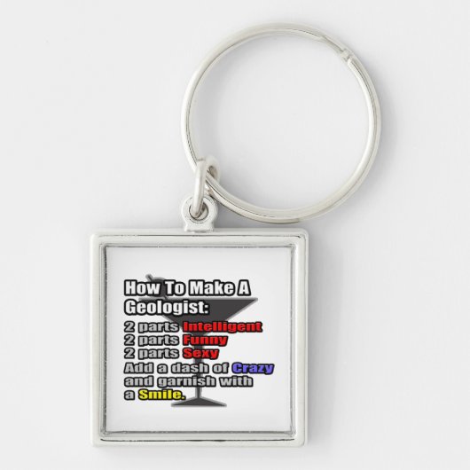 地質学者の作成方法 キーホルダー (正面)
