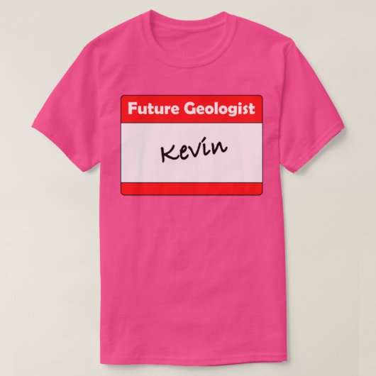 地質学者の名前タグKevin Tシャツ (デザイン正面)
