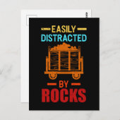 地質学者の地質学を収集おもしろいする岩 ポストカード (正面/裏面)