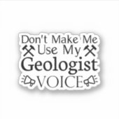 地質学者の声を使わせない シール (正面)