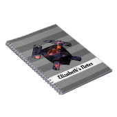 地質学者の岩ハンマーとハワイアン溶岩流 ノートブック (右側)