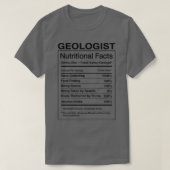 地質学者の栄養の事実おもしろい地質学のギフトユーモア Tシャツ (デザイン正面)