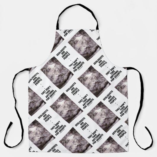 地質学者は人々は花崗岩を取らない異様である エプロン (正面)