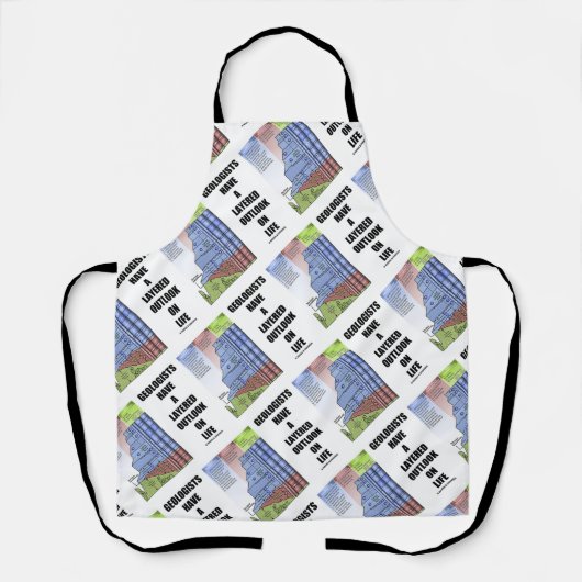 地質学者は人生のユーモアに関して重層的な見方をしている エプロン (正面)