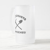 地質学者は片岩を知っています フロストグラスビールジョッキ (正面左)