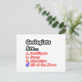 地質学者クイズ…ジョーク ポストカード (スタンド正面)