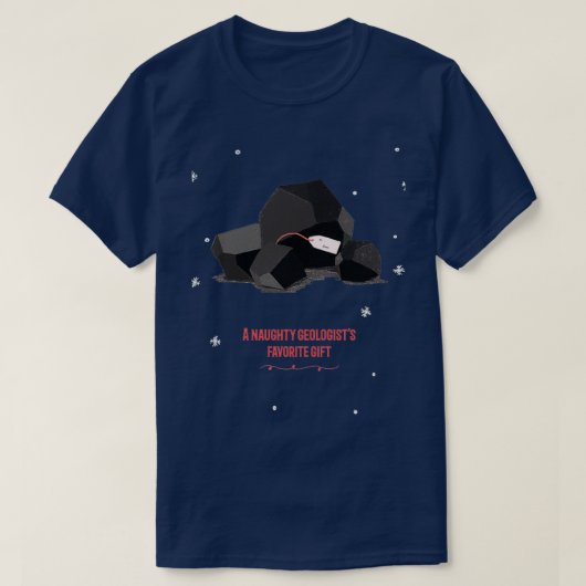 地質学者クリスマス Tシャツ (デザイン正面)