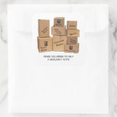 地質学者ムービングユーモアステッカー スクエアシール (バッグ)