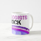 *~*地質学者ロックストーンラピダリ岩石結晶 コーヒーマグカップ (正面右)