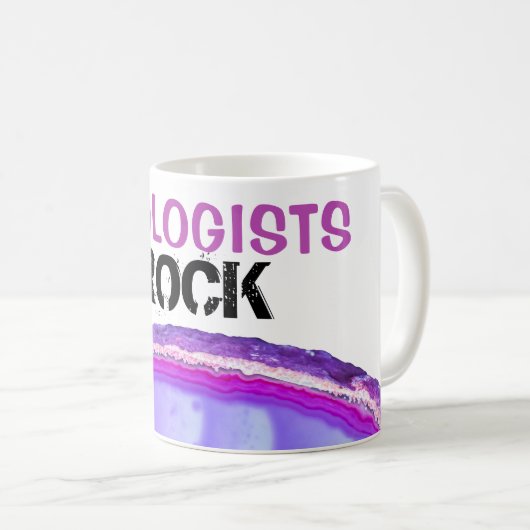 *~*地質学者ロックストーンラピダリ岩石結晶 コーヒーマグカップ (正面右)