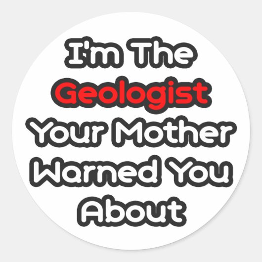 地質学者…お母さんについて ラウンドシール (正面)