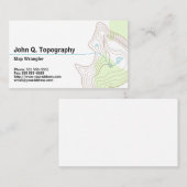 地質学者、地図地形図パーソナル 名刺 (正面/裏面)