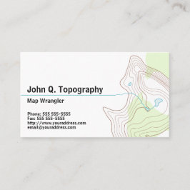 地質学者、地図地形図パーソナル 名刺