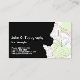 地質学者、地図地形図パーソナル 名刺