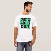 地質学者、地球の研究 Tシャツ (正面フル)