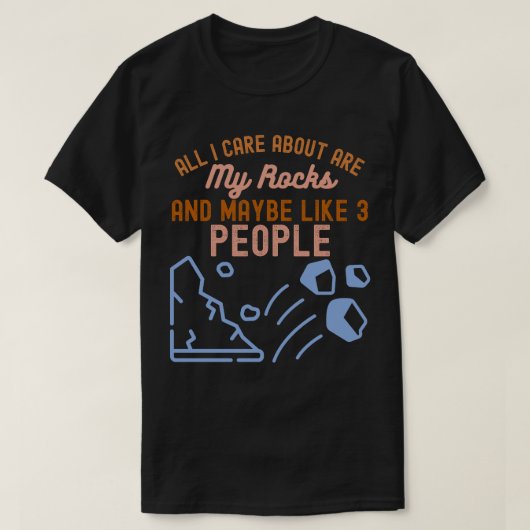 地質学者、地質学 Tシャツ (デザイン正面)
