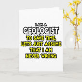 地質学者…私が間違っていないと仮定 カード (黄色い花)