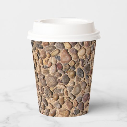 地質学装飾石の写真 紙コップ (裏面)