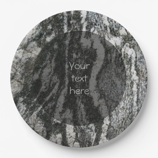 地質学装飾線パターンすべての文字 ペーパープレート (正面)