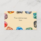 地質学誕生会の岩の宝石 エンクロージャーカード (正面)