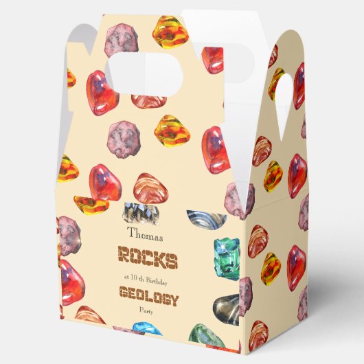 地質学誕生会の岩の宝石 フェイバーボックス (オープン)