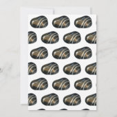 地質学誕生会の岩の宝石 招待状 (裏面)