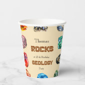 地質学誕生会の岩の宝石 紙コップ (正面)