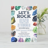 地質学誕生日招待状、ジェムマイニング招待状 招待状 (スタンド正面)