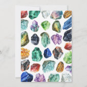 地質学誕生日招待状、ジェムマイニング招待状 招待状 (裏面)