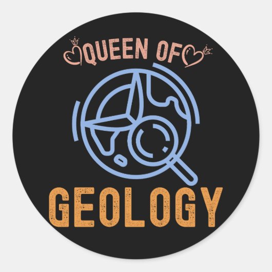 地質学誕生日、地質学の宝石、地質学者 ラウンドシール (正面)