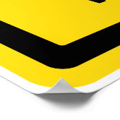 地質学警告標識 ポスター (角)