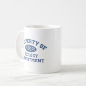 地質学部の特性 コーヒーマグカップ (正面左)