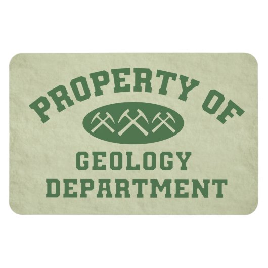 地質学部の財産 マグネット (横)