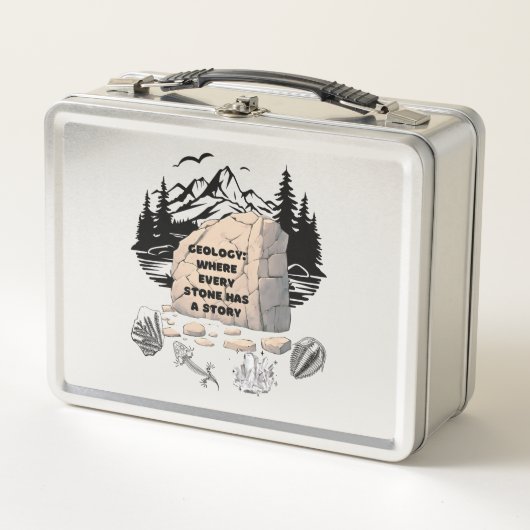 地質学：どの石にも物語がある場所 メタルランチボックス (正面)