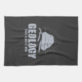 地質学 – ロックが常に勝つ キッチンタオル (横)