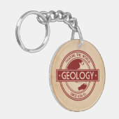 地質学 – 世界のロゴを形作る（アジア/オーストラリア） キーホルダー (正面左)