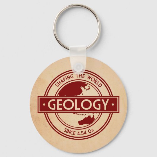 地質学 – 世界のロゴを形作る（アジア/オーストラリア） キーホルダー (裏面)