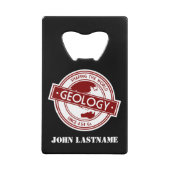 地質学 – 世界のロゴを形作る（アジア/オーストラリア） クレジットカード栓抜き (正面)