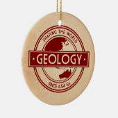 地質学 – 世界のロゴを形作る（アジア/オーストラリア） セラミックオーナメント (右)