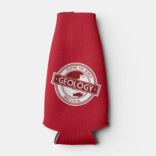 地質学 – 世界のロゴを形作る（アジア/オーストラリア） ボトルクーラー (正面)