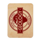 地質学 – 世界のロゴを形作る(ヨーロッパ) マグネット (縦)