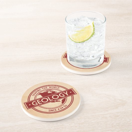地質学 – 世界のロゴを形作る(北米) コースター (側面)