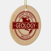 地質学 – 世界のロゴを形作る（北米） セラミックオーナメント (右)