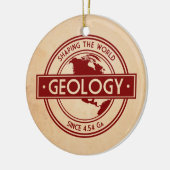 地質学 – 世界のロゴを形作る（北米） セラミックオーナメント (左)