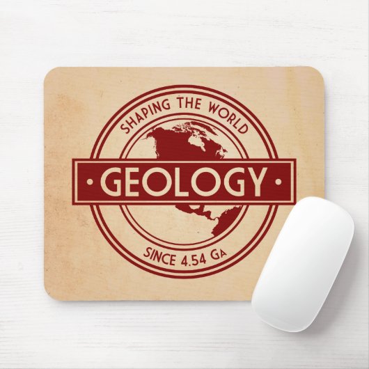 地質学 – 世界のロゴを形作る（北米） マウスパッド (マウス)