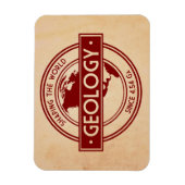 地質学 – 世界のロゴを形作る（北米） マグネット (縦)