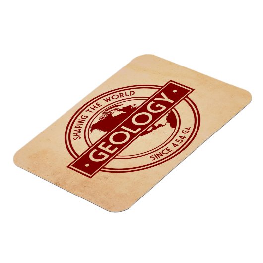 地質学 – 世界のロゴを形作る(北米) マグネット (左側)