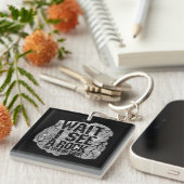 地質学 – 岩が見えるまで待つ キーホルダー (正面右)