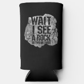 地質学 – 岩が見えるまで待つ スリム缶クーラー (正面)